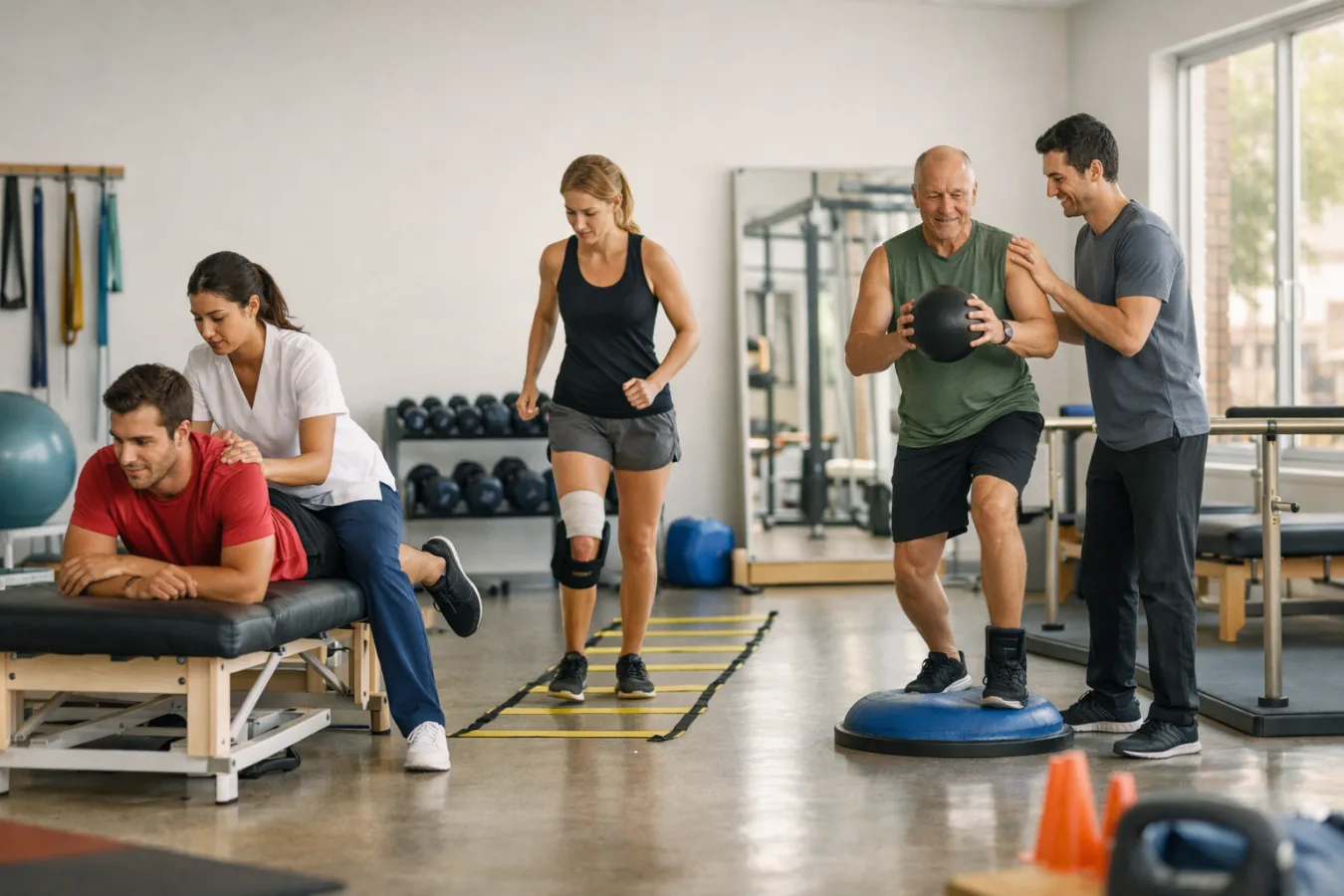 ¿Qué especialista realiza la rehabilitación deportiva?